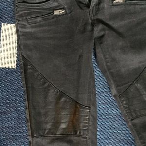 VOLCOM Black Moto Ankle Jeans